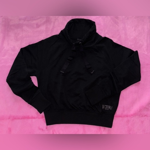 Victoria's Secret Cropped Cowl-Neck Hoodie - Picture 1 of 2